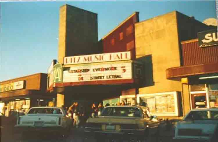 Image of 1989 Ritz Music Hall Indianapolis Indiana
