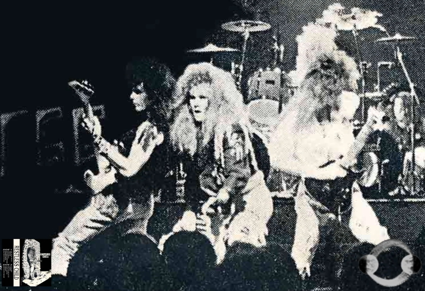 Image of Restless Child performing Dreamer on stage in 1989. 