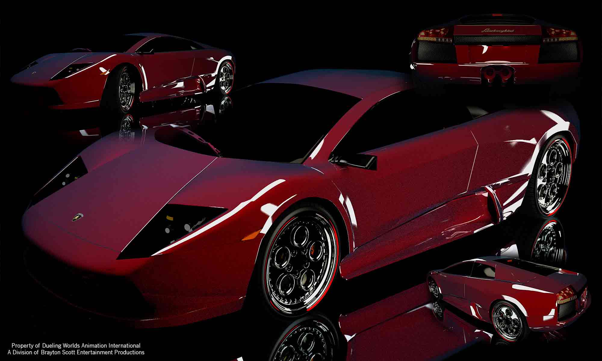 Image of Dueling Worlds© International 3D Lamborghini Murcielago Lp640 Versace