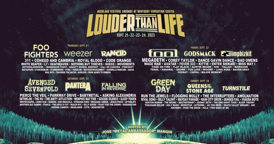 Image of Louder than Life festival 2023 in Louisville Kentucky