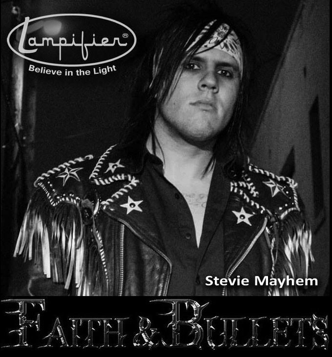 Image of Steve Mayhem of Faith and Bullets Lampifier Programmable Microphone
